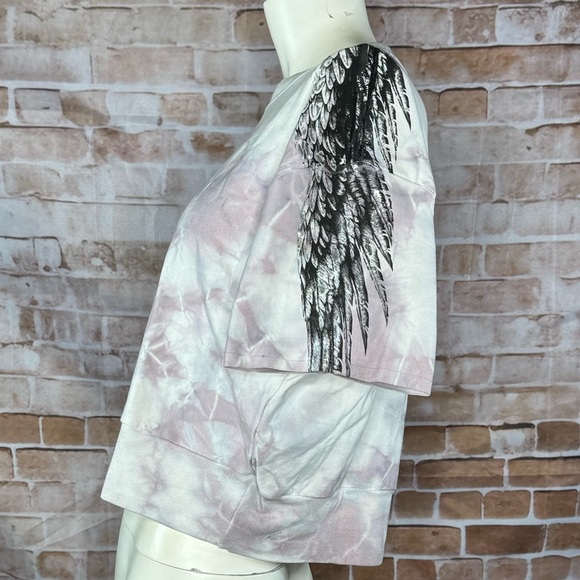Affliction Women’s Crop Top Tie-Dye Sweatshirt -Size: Large -NWT - Picture 8 of 14